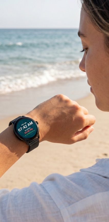 Ship time on the watch companion